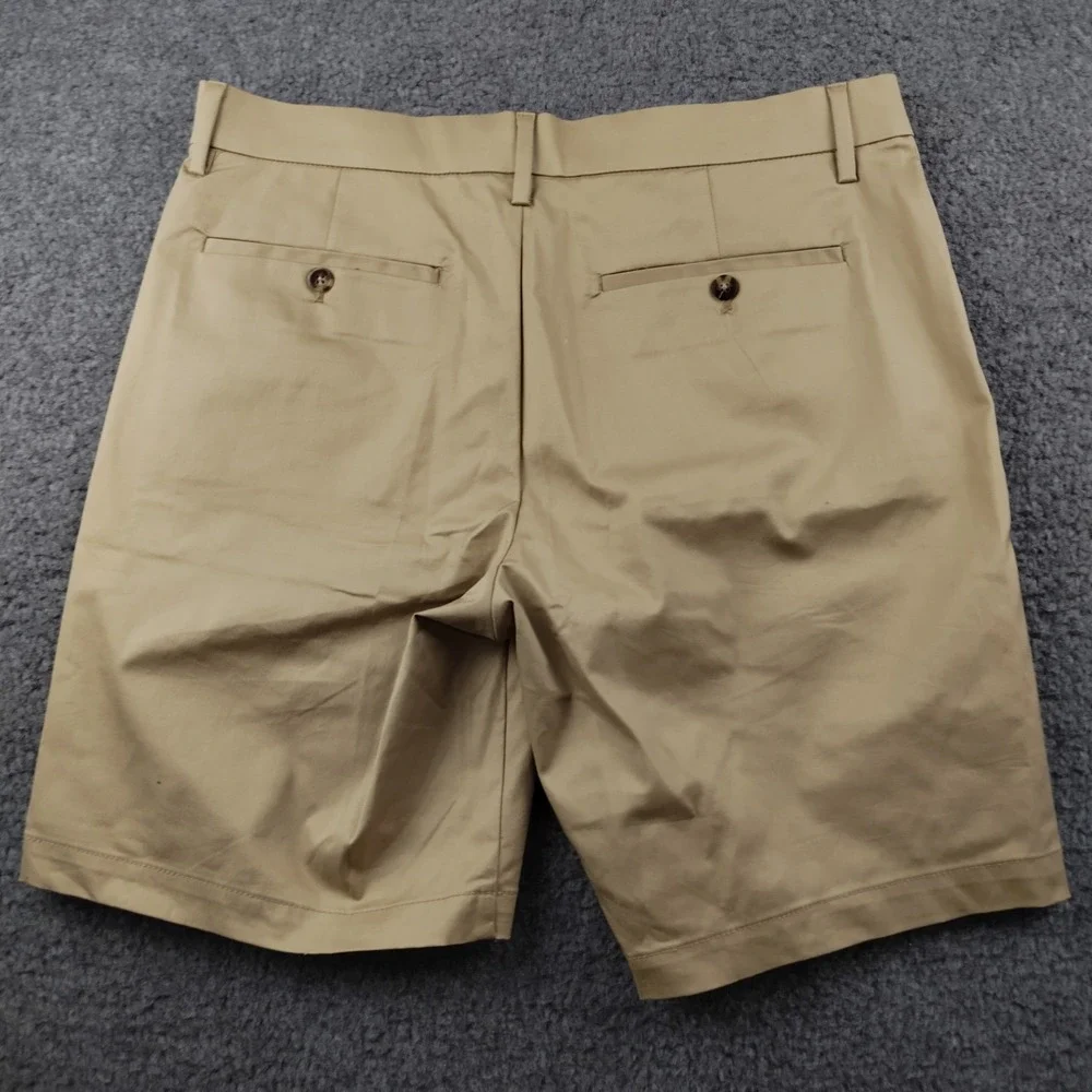 Banana Republic Cotton Shorts Mens 34 Chino Khaki Tan EUC